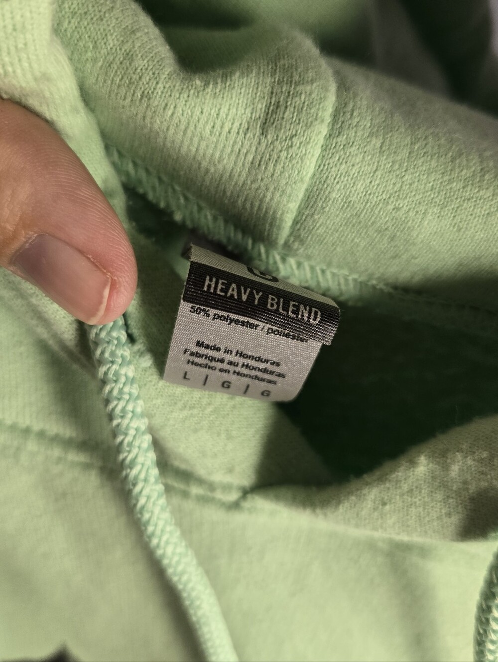 Entheos Mint Green Hoodie L - LIKE NEW - Picture 5 of 5